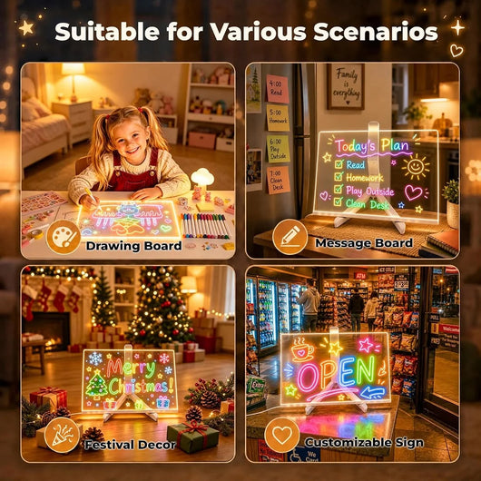 Magic LED Drawing Board for Children